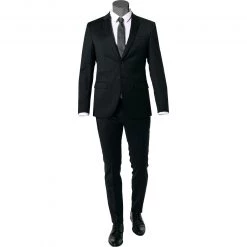 JOOP! Anzug Damon/Gun 30024804+4806/001 Anzug Damon-Gun, Extra Slim Fit, Schurwoll-Stretch, Schwarz
