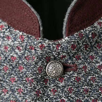 Schneiders Trachtenweste Henri 327/2103/5075 Mikrofaser-Baumwolle, Grau gemustert, Grau 5 Schneiders Trachtenweste Henri 327/2103/5075 Mikrofaser-Baumwolle, Grau gemustert, Grau – Bild 3