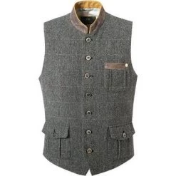 Schneiders Trachtenweste Pierre 330/1296/5831 Wolle, Anthrazit meliert, Anthrazit