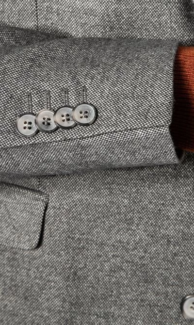 CINQUE Anzug 2243+2632+2157-5166/93 Anzug mit Weste, Slim Fit, Flanell-Stretch, Mittelgrau meliert, Mittelgrau 7 CINQUE Anzug 2243+2632+2157-5166/93 Anzug mit Weste, Slim Fit, Flanell-Stretch, Mittelgrau meliert, Mittelgrau – Bild 5