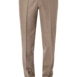 HILTL Hose Piacenza 42053/34600/74 Regular Fit, Schurwolle, Haselnussbraun meliert, Haselnuss
