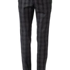 JOOP! Hose Hank 30023456/405 Slim Fit, Woll-Stretch, Anthrazit kariert , Anthrazit