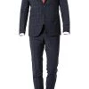 CG Anzug Ian SV/Ike 90-149S3/423722+433093/63 Super Slim Fit, Wolle, Dunkelblau kariert, Dunkelblau -Anzüge & Westen Schritte 357748 norm