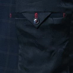 CG Anzug Ian SV/Ike 90-149S3/423722+433093/63 Super Slim Fit, Wolle, Dunkelblau kariert, Dunkelblau -Anzüge & Westen Schritte 357748 norm5