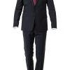 Strellson Anzug Allen/Mercer 30025247+8/401 Anzug Allen-Mercer, Slim Fit, Schurwoll-Stretch, Dunkelblau kariert, Dunkelblau -Anzüge & Westen Schritte 357817 norm