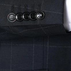 Strellson Anzug Allen/Mercer 30025247+8/401 Anzug Allen-Mercer, Slim Fit, Schurwoll-Stretch, Dunkelblau kariert, Dunkelblau -Anzüge & Westen Schritte 357817 norm4