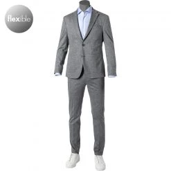 Pierre Cardin Anzug 42285+72534/810/14300/2600 Jersey, Silbergrau meliert, Silbergrau