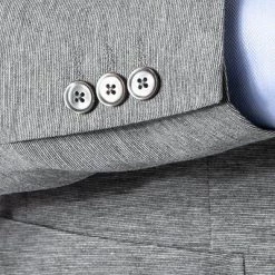 Pierre Cardin Anzug 42285+72534/810/14300/2600 Jersey, Silbergrau meliert, Silbergrau -Anzüge & Westen Schritte 358526 norm4