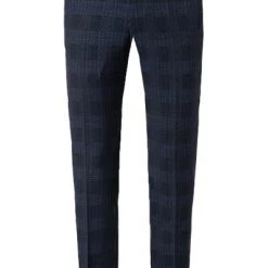 Pierre Cardin Hose Rick 72534/810/14269/3200 Modern Fit, Mikrofaser, Blau kariert, Blau -Anzüge & Westen Schritte 358528 norm2