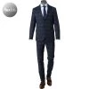 Pierre Cardin Anzug 42288+72534/810/14269/3200 Modern Fit, Mikrofaser, Blau kariert, Blau -Anzüge & Westen Schritte 358529 master