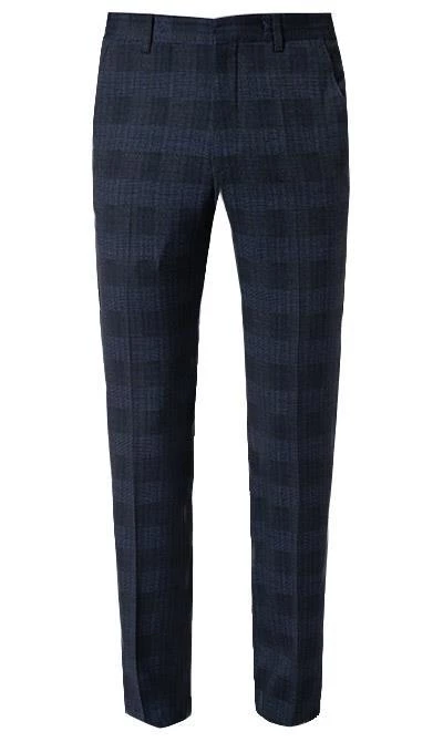 Pierre Cardin Anzug 42288+72534/810/14269/3200 Modern Fit, Mikrofaser, Blau kariert, Blau 10 Pierre Cardin Anzug 42288+72534/810/14269/3200 Modern Fit, Mikrofaser, Blau kariert, Blau – Bild 8