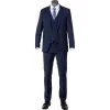 bugatti Anzug 99801/793000+788300+780200/380 Anzug mit Weste, Modern Fit, Merinowolle, Nachtblau -Anzüge & Westen Schritte 359307 master