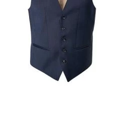 bugatti Anzug 99801/793000+788300+780200/380 Anzug mit Weste, Modern Fit, Merinowolle, Nachtblau -Anzüge & Westen Schritte 359307 norm4