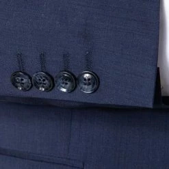 bugatti Anzug 99801/793000+788300+780200/380 Anzug mit Weste, Modern Fit, Merinowolle, Nachtblau -Anzüge & Westen Schritte 359307 norm5