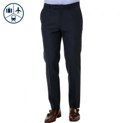 Carl Gross Hose Sven-TRF 00-071S0/147924/63 Modern Fit, Woll-Stretch, Dunkelblau meliert, Dunkelblau