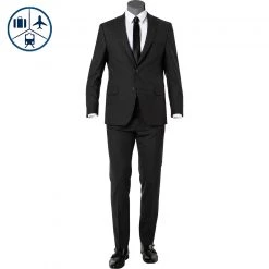 Carl Gross Anzug 00-071S0/147921+24/83 Modern Fit, Woll-Stretch, Graphit meliert, Graphit