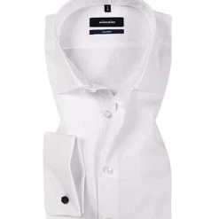 Seidensticker Tailored Kent UMA 021006/01 Hemd, Tailored Fit, Popeline, Weiß, Weiss -Anzüge & Westen Schritte 36032 norm