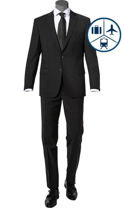 Carl Gross Anzug 30-031S0/325031+338343/83 Reise-Anzug, Regular Fit, Schurwoll-Stretch, Graphit 4 Carl Gross Anzug 30-031S0/325031+338343/83 Reise-Anzug, Regular Fit, Schurwoll-Stretch, Graphit – Bild 2