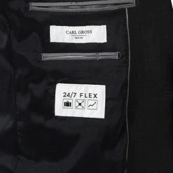 Carl Gross Anzug 30-031S0/325031+338343+342043/83 Reise-Anzug mit Weste, Regular Fit, Schurwoll-Stretch, Graphit -Anzüge & Westen Schritte 360565 norm7