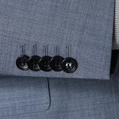 Strellson Anzug Aidan-Mace 30025466+7/426 Slim Fit, Schurwoll-Stretch, Hellblau meliert, Hellblau -Anzüge & Westen Schritte 361917 norm4