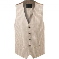ROY ROBSON Weste 005041101057500/M250 Leinen-Baumwolle, Beige gemustert, Beige