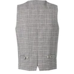 ROY ROBSON Weste 005045021708300/H050 Baumwolle-Leinen, Hellgrau kariert, Hellgrau -Anzüge & Westen Schritte 362289 norm2