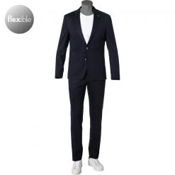 ROY ROBSON 000045491253800+001045491232500/A401 Anzug, Slim Fit, Jersey, Dunkelblau