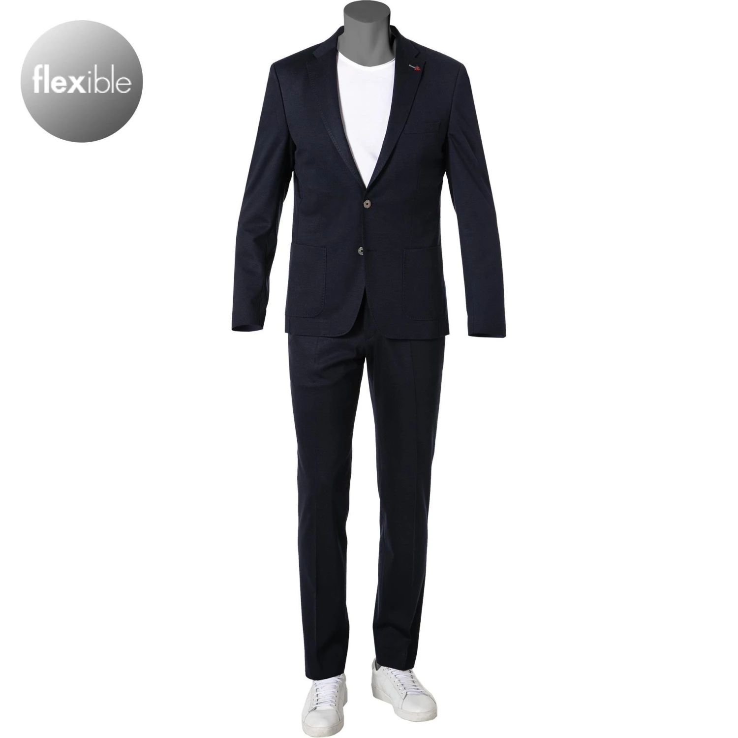 ROY ROBSON 000045491253800+001045491232500/A401 Anzug, Slim Fit, Jersey, Dunkelblau 3 ROY ROBSON 000045491253800+001045491232500/A401 Anzug, Slim Fit, Jersey, Dunkelblau