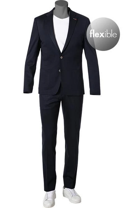 ROY ROBSON 000045491253800+001045491232500/A401 Anzug, Slim Fit, Jersey, Dunkelblau 4 ROY ROBSON 000045491253800+001045491232500/A401 Anzug, Slim Fit, Jersey, Dunkelblau – Bild 2