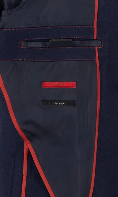 ROY ROBSON 000045491253800+001045491232500/A401 Anzug, Slim Fit, Jersey, Dunkelblau 9 ROY ROBSON 000045491253800+001045491232500/A401 Anzug, Slim Fit, Jersey, Dunkelblau – Bild 7