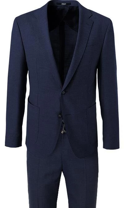 JOOP! Anzug Hustle-Bax 30025700+701/410 Slim Fit, Woll-Stretch, Dunkelblau meliert, Dunkelblau 5 JOOP! Anzug Hustle-Bax 30025700+701/410 Slim Fit, Woll-Stretch, Dunkelblau meliert, Dunkelblau – Bild 3