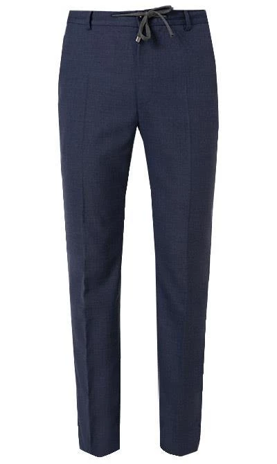 JOOP! Anzug Hustle-Bax 30025700+701/410 Slim Fit, Woll-Stretch, Dunkelblau meliert, Dunkelblau 10 JOOP! Anzug Hustle-Bax 30025700+701/410 Slim Fit, Woll-Stretch, Dunkelblau meliert, Dunkelblau – Bild 8