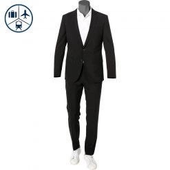BOSS Anzug Herrel-Grace 50450515/001 Reise-Anzug Herrel-Grace, Slim Fit, Schurwolle, Schwarz