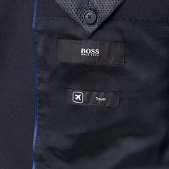 BOSS Anzug Herrel-Grace 50450514/402 Reise-Anzug Herrel-Grace, Slim Fit, Schurwoll-Stretch, Dunkelblau -Anzüge & Westen Schritte 363120 norm5