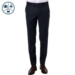 BALDESSARINI Hose B0 17050.8824/6300 Reise-Hose, Schurwolle Super120 GUABELLO, Dunkelblau