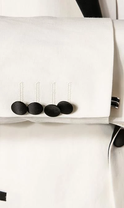 Strellson Anzug Askan-Luv 30027220+221/103 Smoking Askan-Luv, Slim Fit, Baumwoll-Leinen, Ecru, Wollweiß 7 Strellson Anzug Askan-Luv 30027220+221/103 Smoking Askan-Luv, Slim Fit, Baumwoll-Leinen, Ecru, Wollweiß – Bild 5