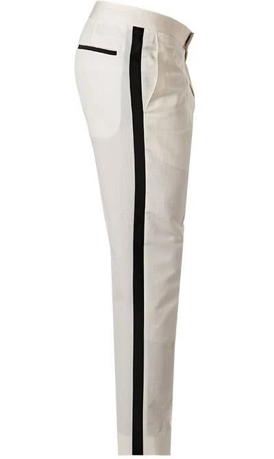 Strellson Anzug Askan-Luv 30027220+221/103 Smoking Askan-Luv, Slim Fit, Baumwoll-Leinen, Ecru, Wollweiß 11 Strellson Anzug Askan-Luv 30027220+221/103 Smoking Askan-Luv, Slim Fit, Baumwoll-Leinen, Ecru, Wollweiß – Bild 9