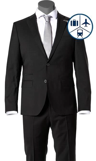 BALDESSARINI Sakko B0 14061.8828/9000 Reise-Sakko, Modern Fit, Schurwolle, Schwarz 4 BALDESSARINI Sakko B0 14061.8828/9000 Reise-Sakko, Modern Fit, Schurwolle, Schwarz – Bild 2