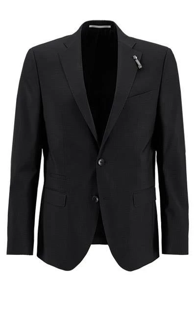 BALDESSARINI Sakko B0 14061.8828/9000 Reise-Sakko, Modern Fit, Schurwolle, Schwarz 5 BALDESSARINI Sakko B0 14061.8828/9000 Reise-Sakko, Modern Fit, Schurwolle, Schwarz – Bild 3