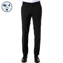 BALDESSARINI Hose B0 17050.8828/9000 Reise-Hose, Schurwolle, Schwarz