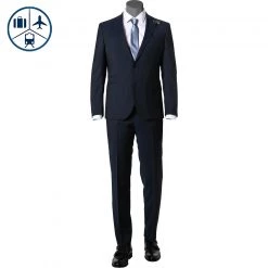 BALDESSARINI Anzug B0 14061+17050.8828/6000 Reise-Anzug, Modern Fit, Schurwolle, Marine