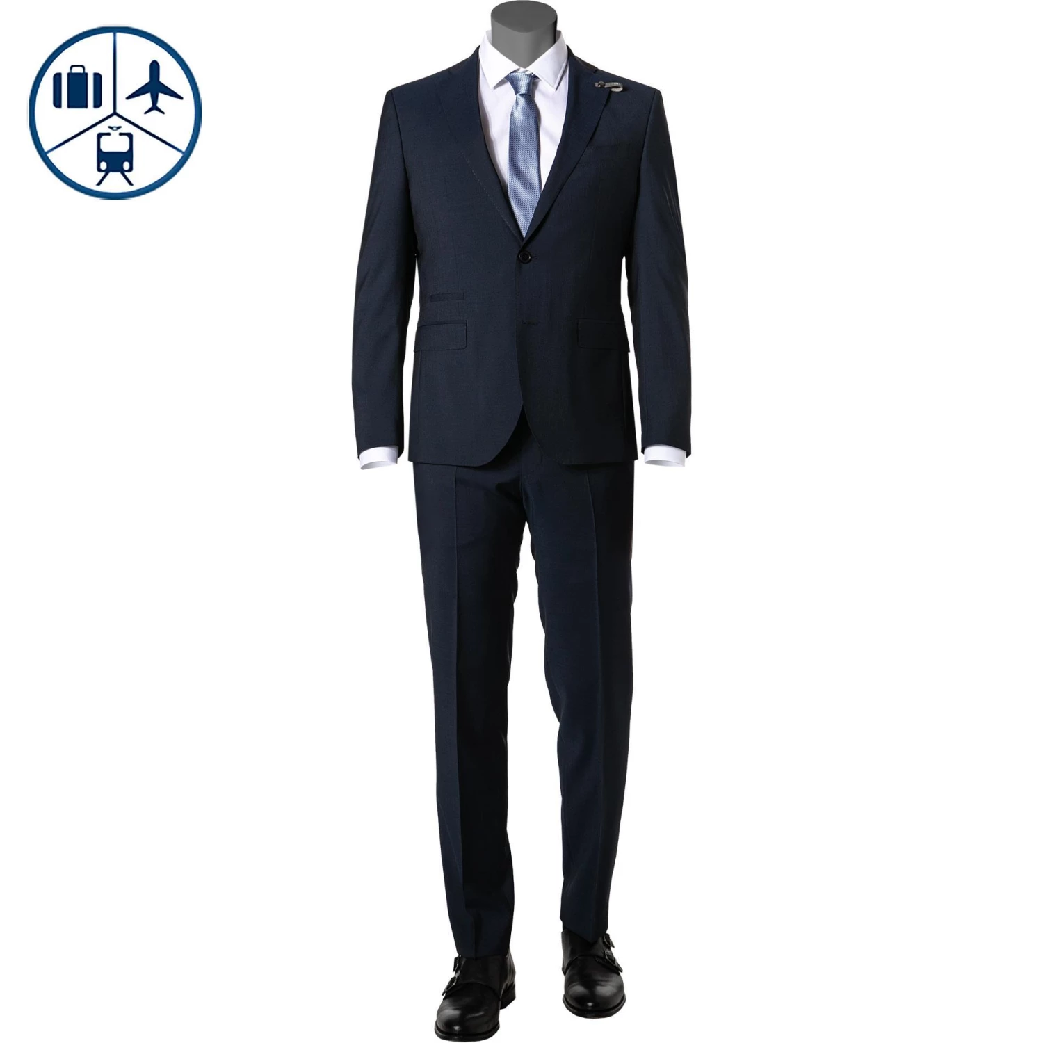 BALDESSARINI Anzug B0 14061+17050.8828/6000 Reise-Anzug, Modern Fit, Schurwolle, Marine 3 BALDESSARINI Anzug B0 14061+17050.8828/6000 Reise-Anzug, Modern Fit, Schurwolle, Marine