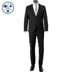 BALDESSARINI Anzug B0 14061+17050.8828/9000 Reise-Anzug, Modern Fit, Schurwolle, Schwarz
