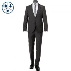 BALDESSARINI Anzug B0 14061+17050.8828/9209 Reise-Anzug, Modern Fit, Schurwolle, Grau meliert, Grau