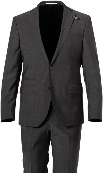 BALDESSARINI Anzug B0 14061+17050.8828/9209 Reise-Anzug, Modern Fit, Schurwolle, Grau meliert, Grau 5 BALDESSARINI Anzug B0 14061+17050.8828/9209 Reise-Anzug, Modern Fit, Schurwolle, Grau meliert, Grau – Bild 3