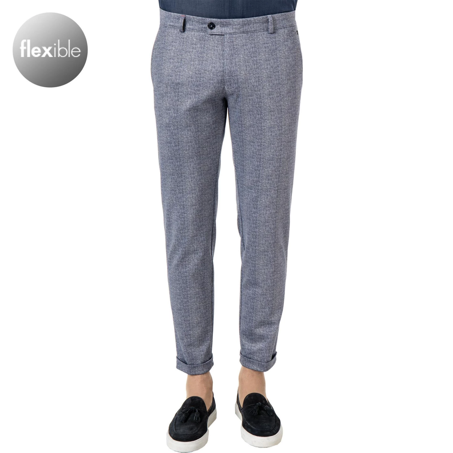 CG Hose Clow 11-234J3/239333/62 Slim Fit, Mikrofaser, Blau kariert, Blau 3 CG Hose Clow 11-234J3/239333/62 Slim Fit, Mikrofaser, Blau kariert, Blau