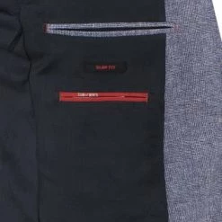 CG Anzug Cirk SV-Clow 11-234J3/225352+239333/62 Slim Fit, Stretch-Mikrofaser, Blau kariert, Blau -Anzüge & Westen Schritte 364536 norm6