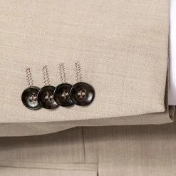 CINQUE Anzug Cimonopoli 2239+2139-1543/25 Super Slim, Schurwoll-Stretch, Beige meliert, Beige -Anzüge & Westen Schritte 364744 norm4