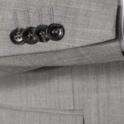 CINQUE Anzug Cimonopoli 2239+2139-1543/93 Super Slim, Schurwoll-Stretch, Grau meliert, Grau -Anzüge & Westen Schritte 364977 norm4