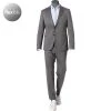 BOSS Anzug Norwin-Banks 50450433+442/041 Slim Fit, Jersey halbgefüttert, Silber meliert, Silber -Anzüge & Westen Schritte 366159 master